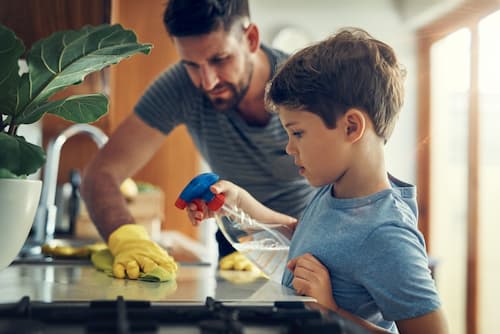how to break down large cleaning tasks into manageable steps